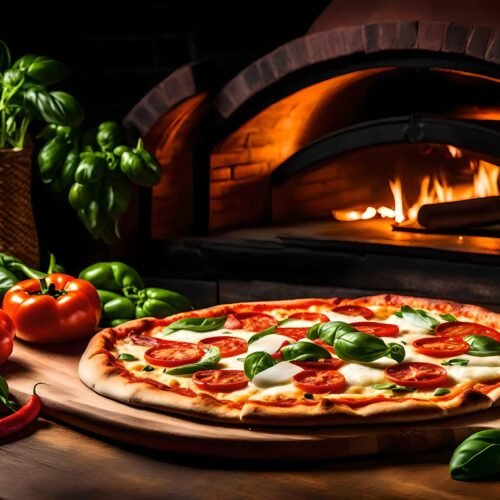 Authentic Italian Margherita Pizza with fresh basil and mozzarella